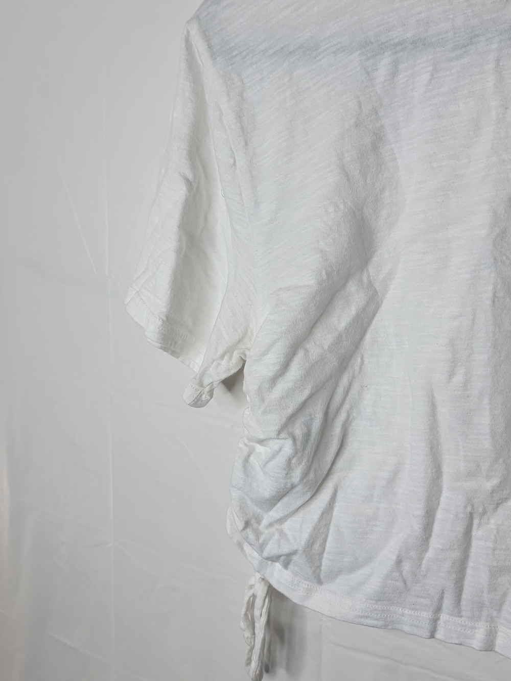 Universal Thread White Cropped Drawstring Tee - Picture 8 of 8